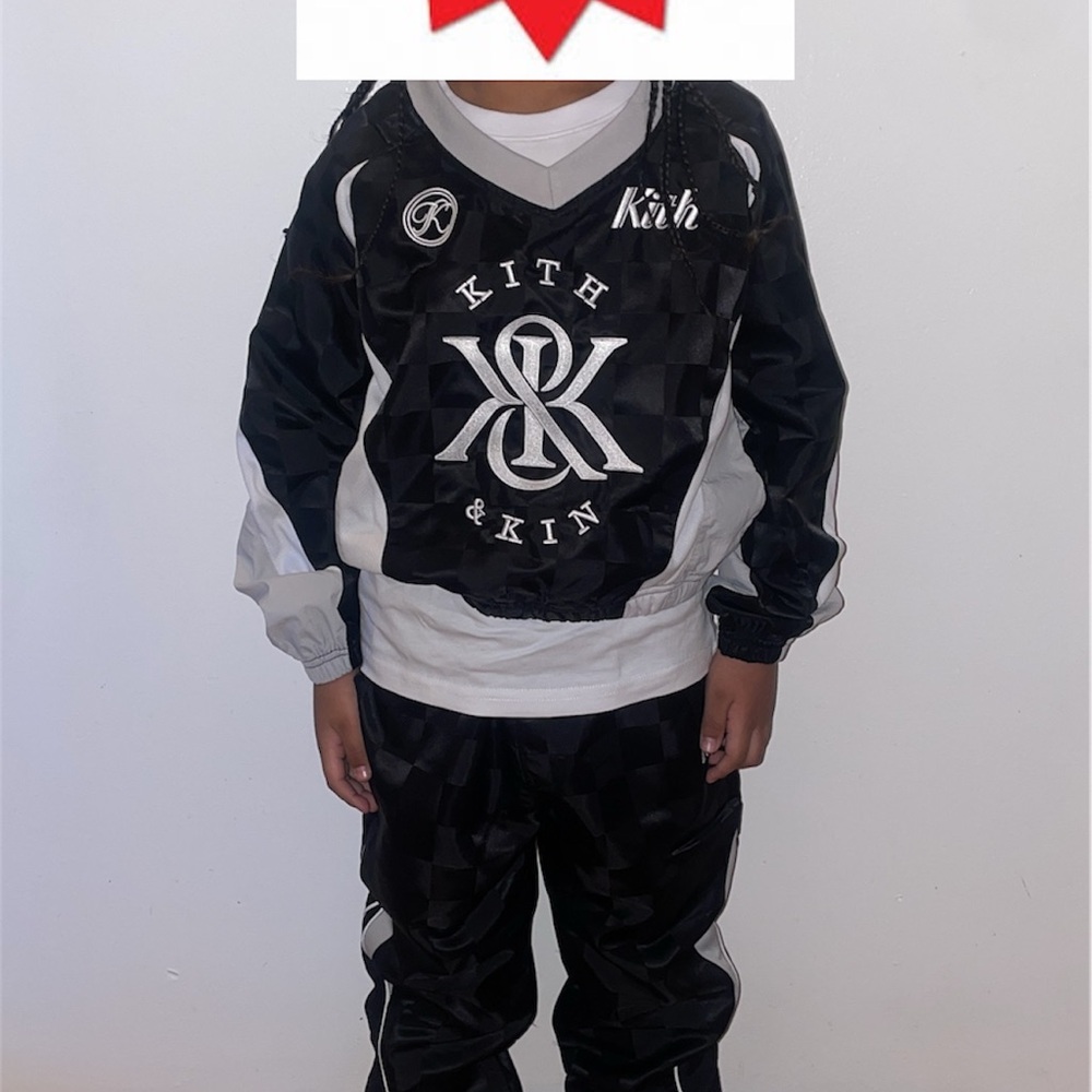 Kith Kids Black and White Logo Jersey